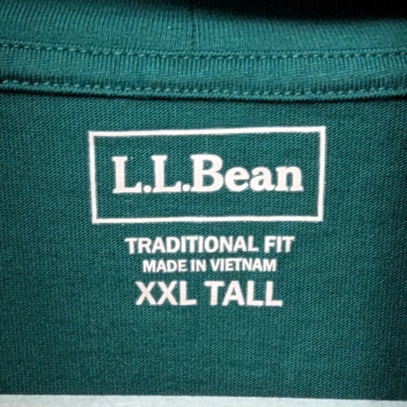 L. L. Bean size 2XLT turtle neck NWT in hunter green - Picture 3 of 13